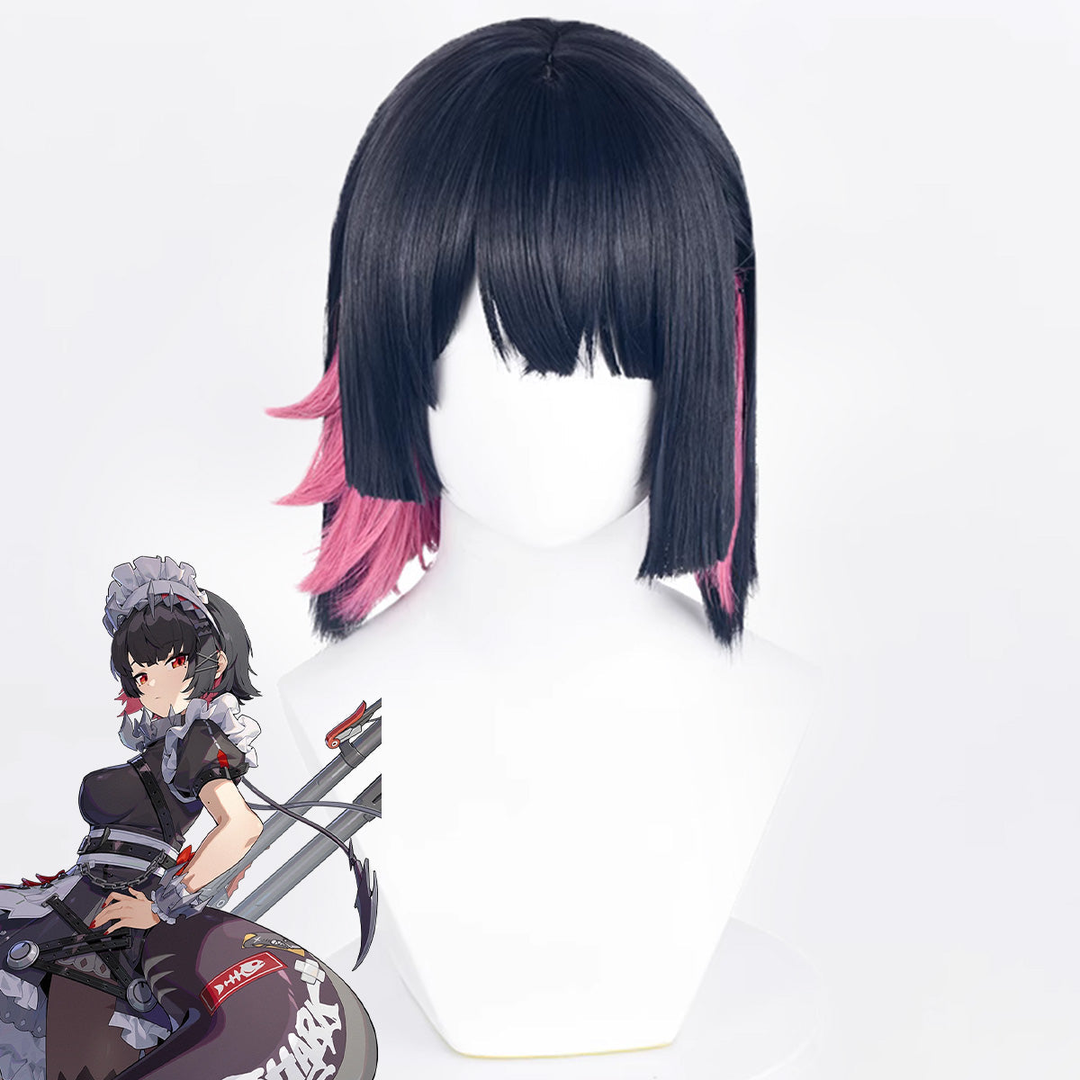 Zenless Zone Zero Victoria Housekeeping Ellen Black Pink Cosplay Wig Wig - Tophatter Daily Deals